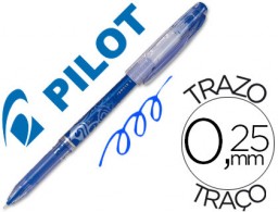 Bolígrafo Pilot Frixion borrable punta de aguja tinta azul